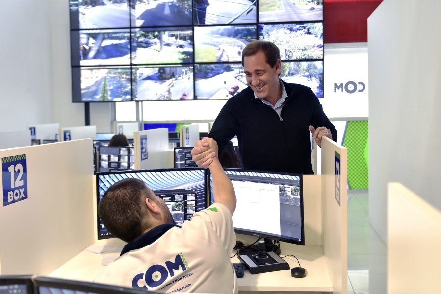 Garro ya gestiona con Provincia la mudanza del Centro de Operaciones y Monitoreo en la rotonda de 32 y 120