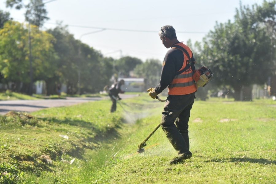 150 trabajadores, 14 camiones y dos tractores: el mega operativo de limpieza en Melchor Romero