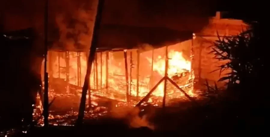 Se incendió el galpón de una cooperativa en Melchor Romero