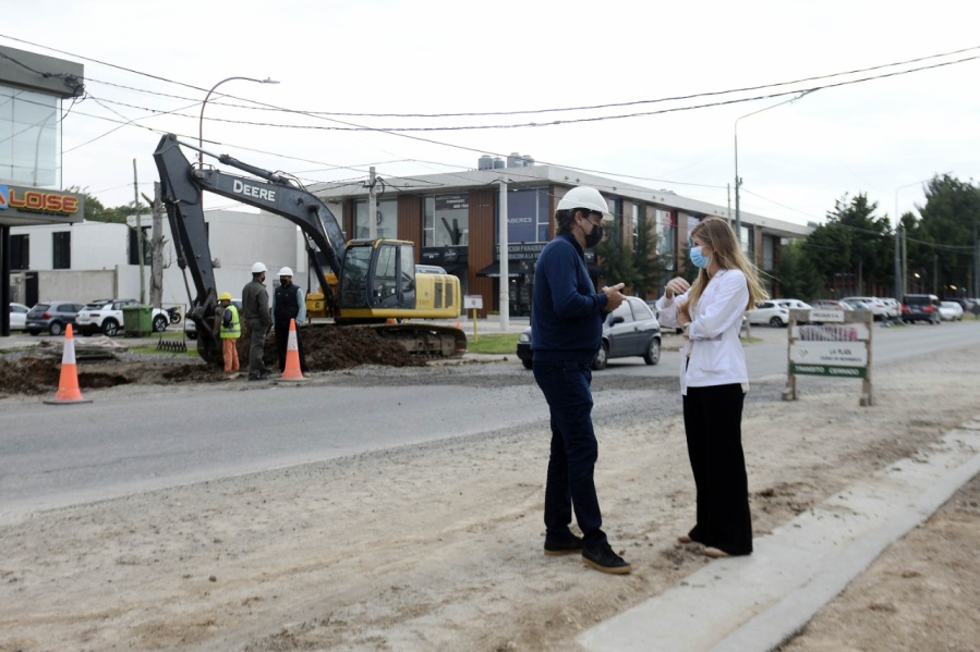 Avanzan las obras en Avenida 131 de La Plata: ”Es clave para potenciar Hernández y Gorina”