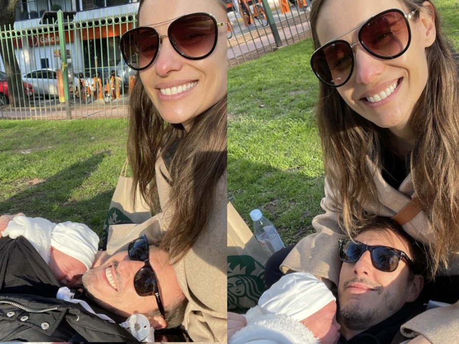 Pampita y Roberto García Moritán compartieron el primer picnic de su hija