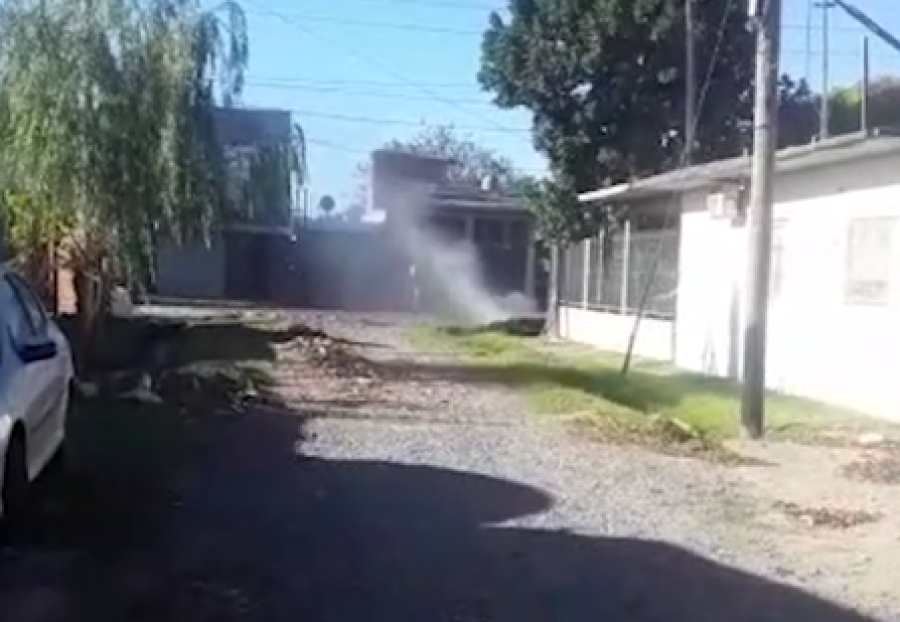 Una fuga de gas en Villa Elvira necesitó la presencia de los servicios de emergencia