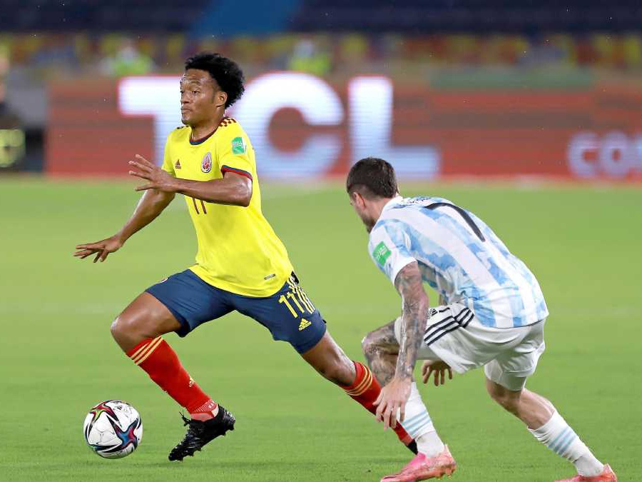 Colombia vuelve a contar con Cuadrado para el partido de semifinales contra Argentina