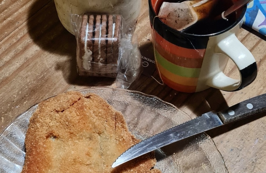 Una milanesa de pollo con café y galletitas como merienda revolucionaron las redes y la joven se defendió: ”Libre albedrío”