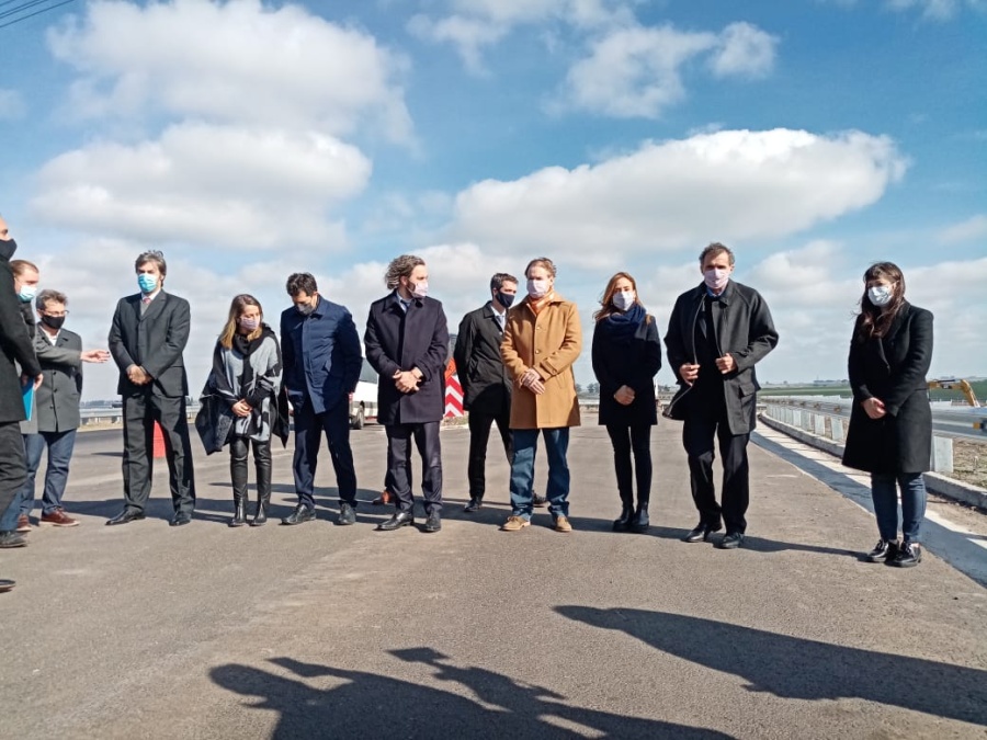 Tolosa Paz recorrió la autovía del Paraná junto a Cafiero, Katopodis y De Pedro: la inversión es de 15 mil millones de pesos