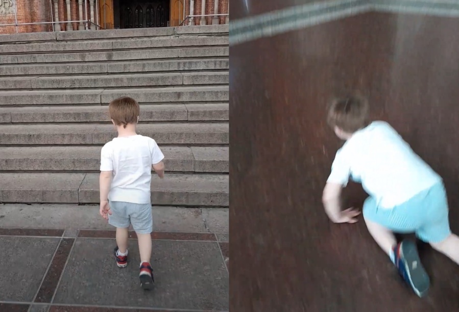 Creen que un niño fue llamado por Dios para ingresar a la Catedral de La Plata y su mamá lo grabó: ”Ya tuvo otros milagros”