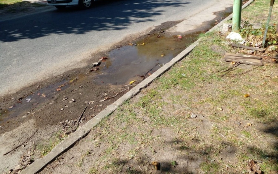 Vecino de 61 entre 146 y 147 reclama por caño de agua roto