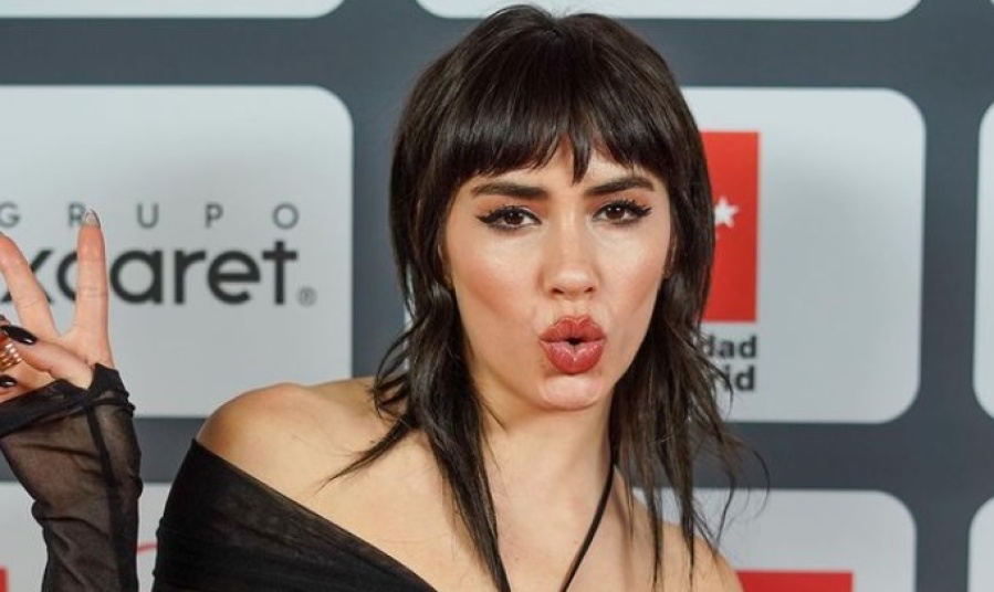 Lali mostró un nuevo look en Madrid