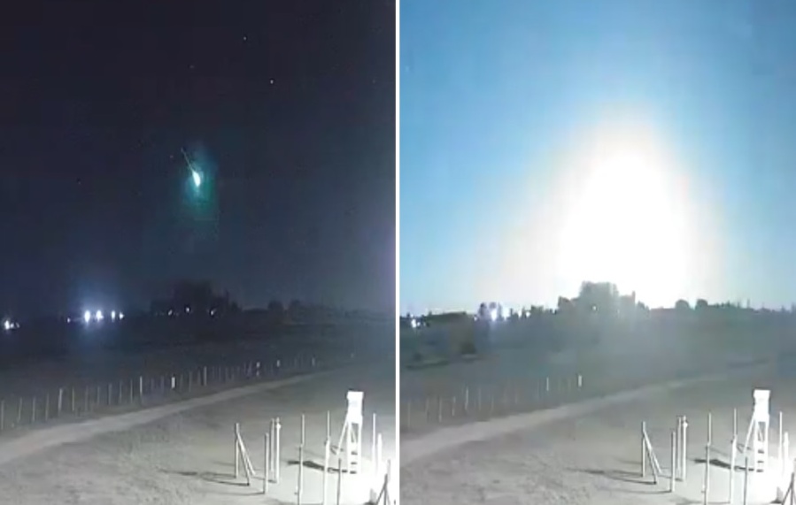 Un impresionante meteorito iluminó el cielo de La Plata y Uruguay