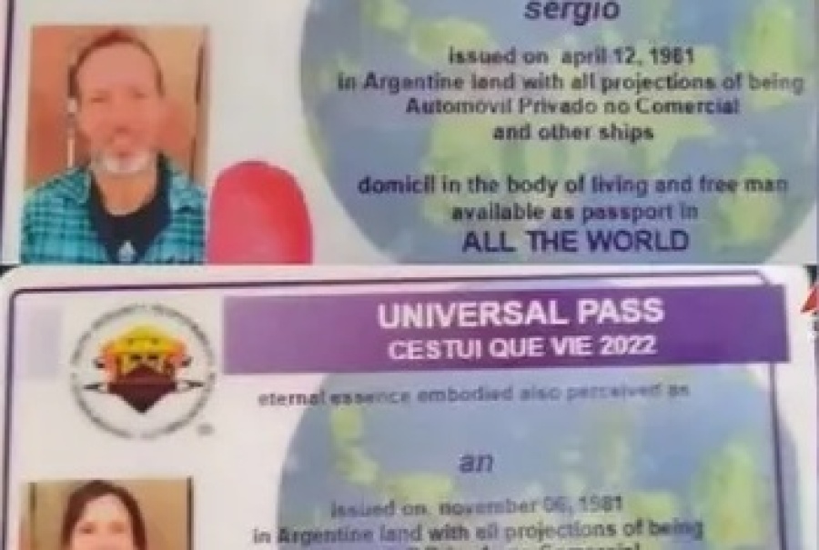 Insólita ”decisión” de una pareja detenida en San Luis: no tienen DNI porque son ”ciudadanos del mundo”