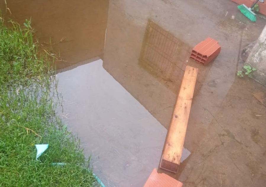 ”La estamos pasando muy mal”: la desesperación de una familia de Berisso que tiene su terreno inundado y pide ayuda urgente