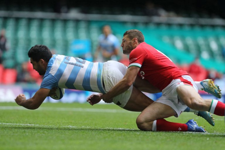 Los Pumas empataron contra Gales en Cardiff