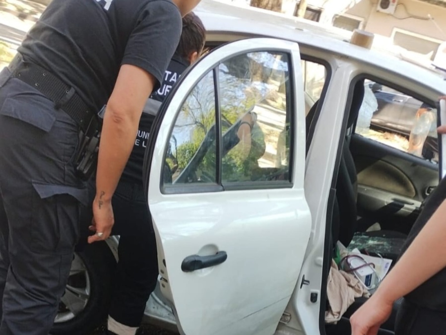 Tensión en La Plata: rescataron a un bebé que se había quedado encerrado en un auto
