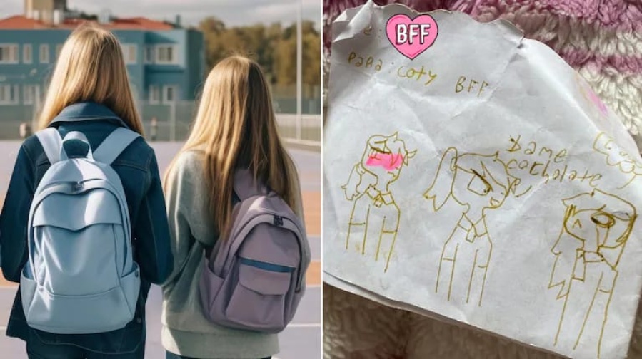 Encontró una vieja carta de su infancia y descubrió que su amiga estaba enamorada de ella