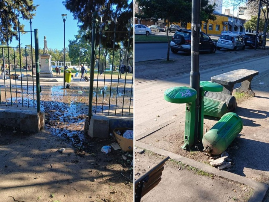El estado del Parque Saavedra molesta a vecinos, que reclaman obras y limpieza