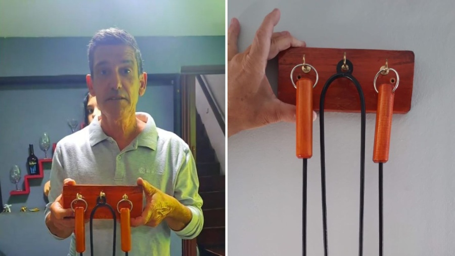 Tiene 68 años, armó un taller en su patio y hoy vende kits parrilleros: ”Me mantengo haciendo cosas”