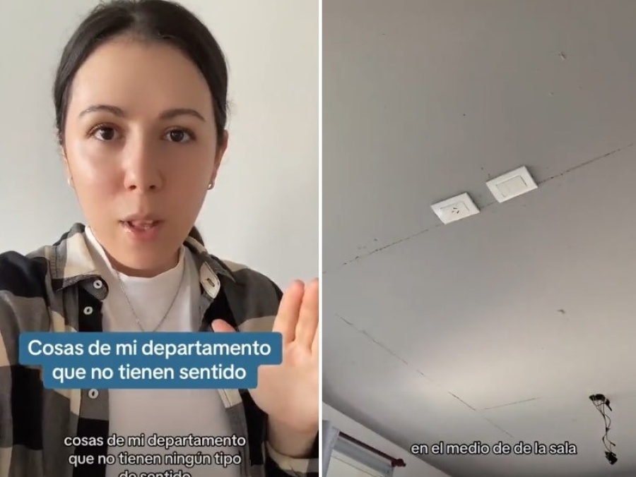 Mostró los detalles de terminación más insólitos de su departamento y se viralizó