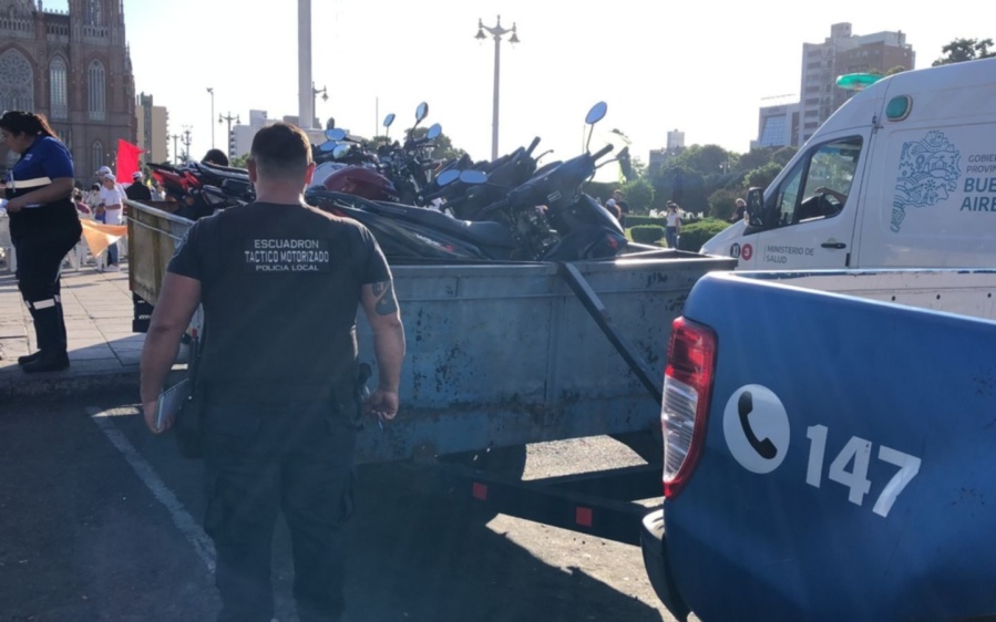 Amplio operativo antimotochorros en La Plata: detuvieron a ocho personas y secuestraron casi 40 vehículos