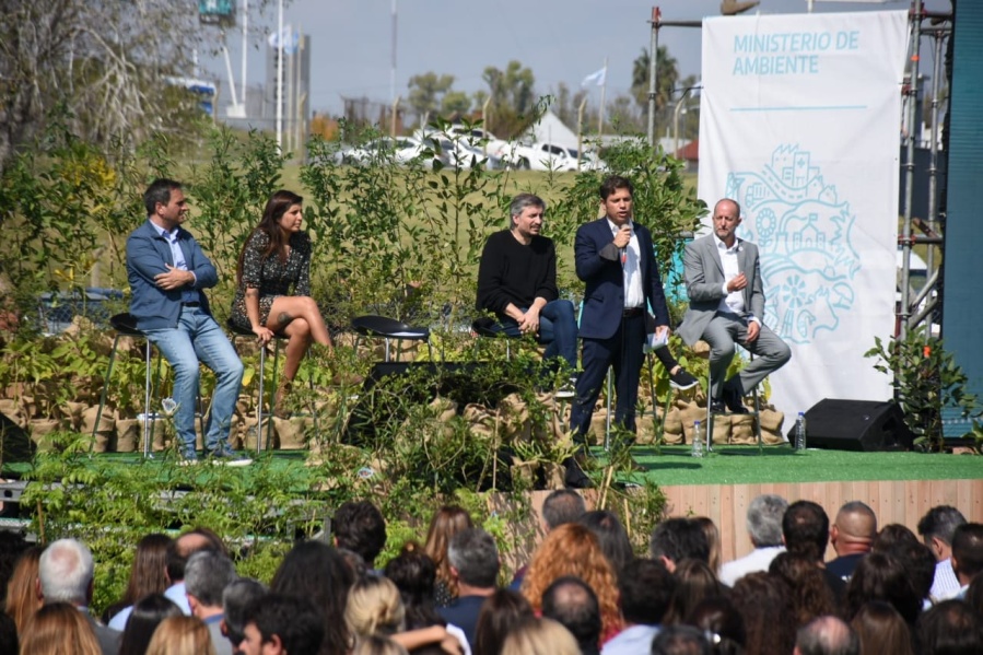 Kicillof lanzó el plan de gestión del flamante Ministerio de Ambiente en el Estadio Único: ”Nos faltaba darle visibilidad”