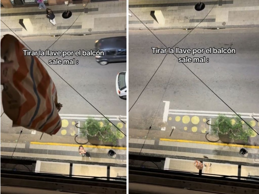 ”¿Y la bolsa para qué?”: Quisieron pasarse las llaves de forma ingeniosa, pero terminaron perdiéndolas
