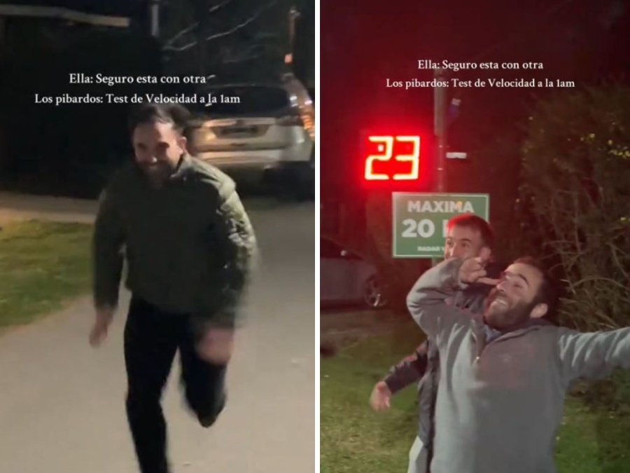 Unos jóvenes fueron grabados haciendo una carrera frente a un radar y se volvió viral: “Seguro está con otra…”