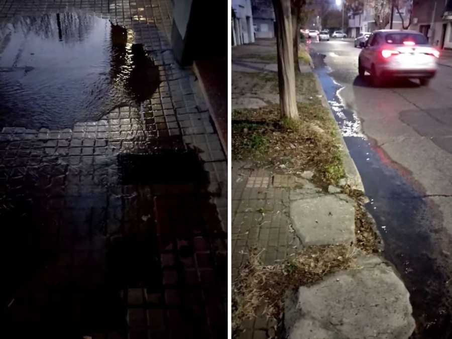 Una pérdida de agua genera malestar entre vecinos de la zona de Plaza España