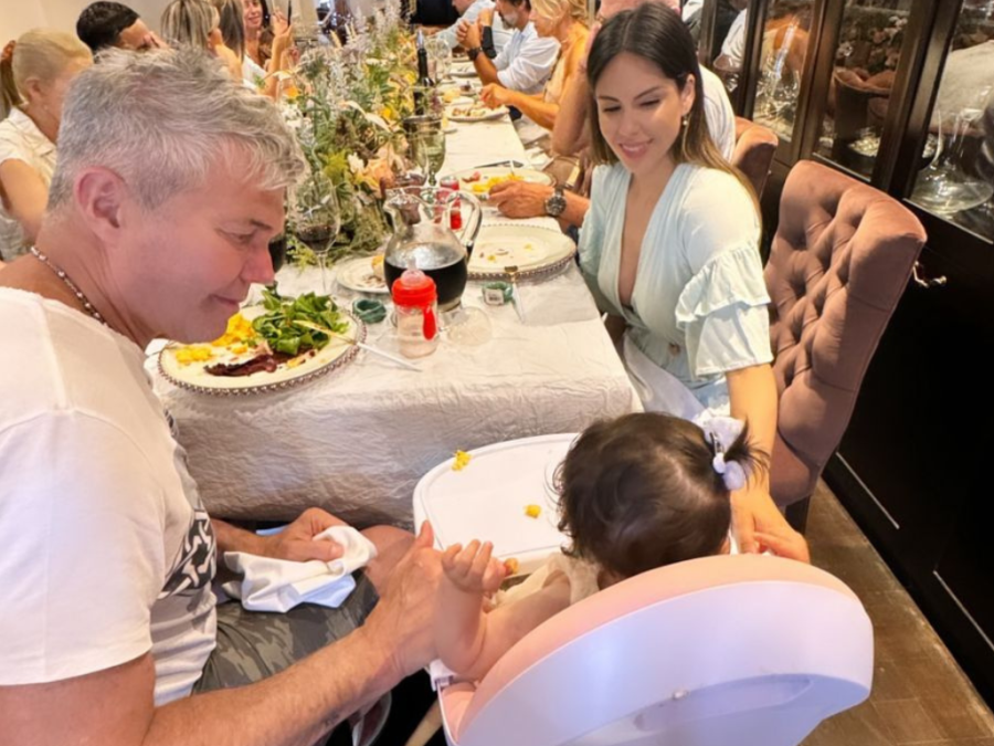 La emoción de Barby Franco y Burlando por el festejo del primer año de su hija Sarah