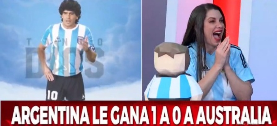 La periodista Vale Degenaro predijo en vivo el gol de Argentina y armó una fiesta en el estudio de Crónica