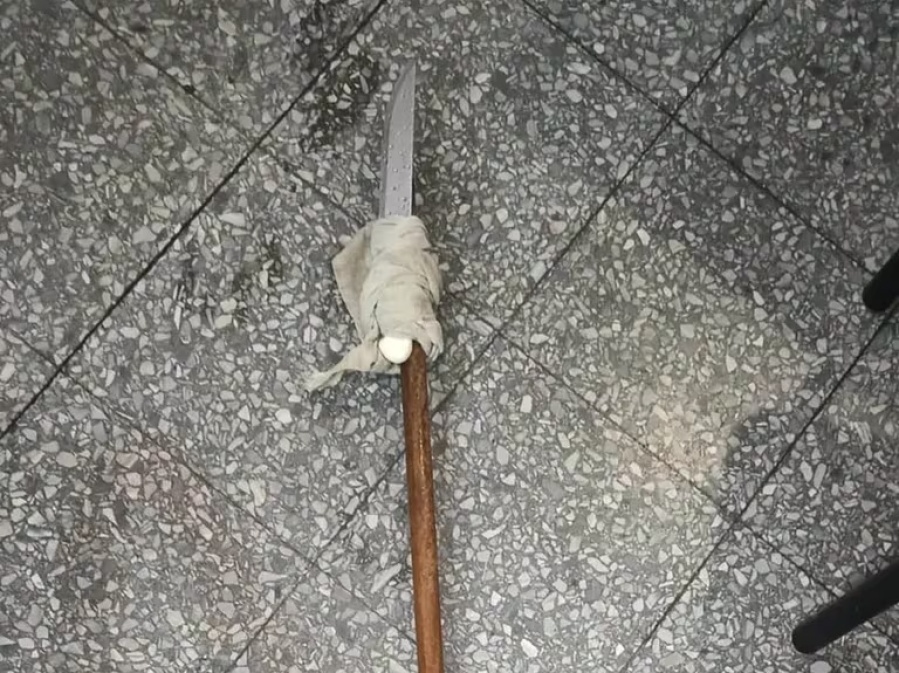 Un hombre quiso matar a su madre con una lanza casera en La Plata
