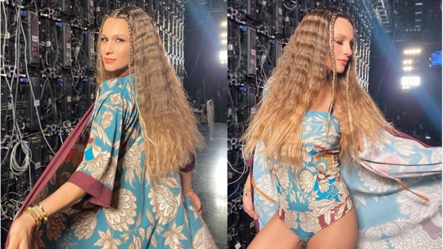 Pampita impactó a todos con su look oriental y atrevido