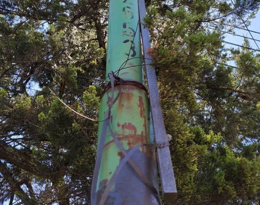 En Villa Elisa reclamaron por el mal estado del alumbrado público