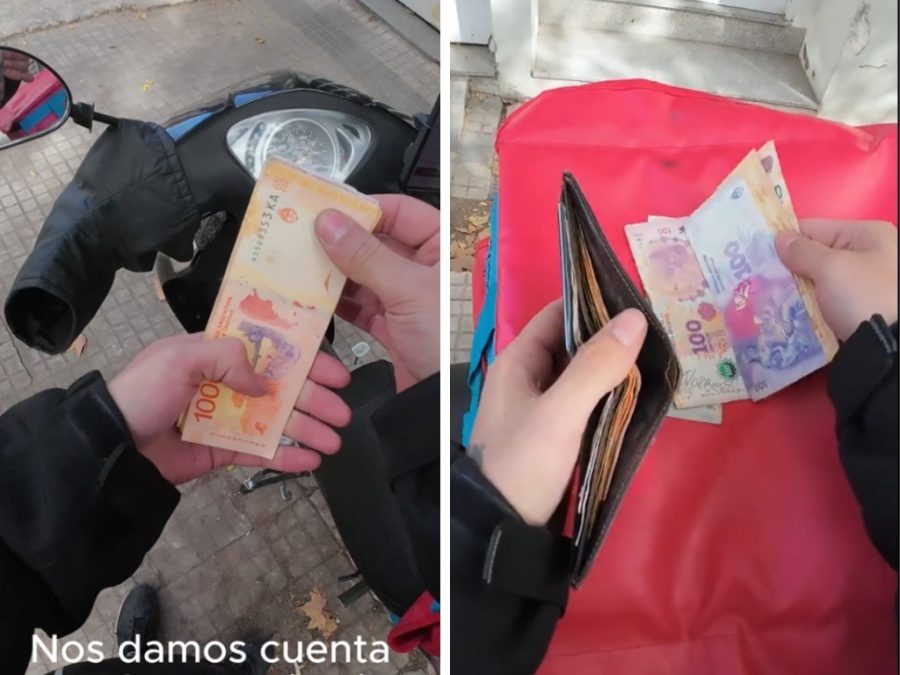 “Nos damos cuenta…”: un tiktoker platense habló de su trabajo como delivery y desató un fuerte debate sobre la propina