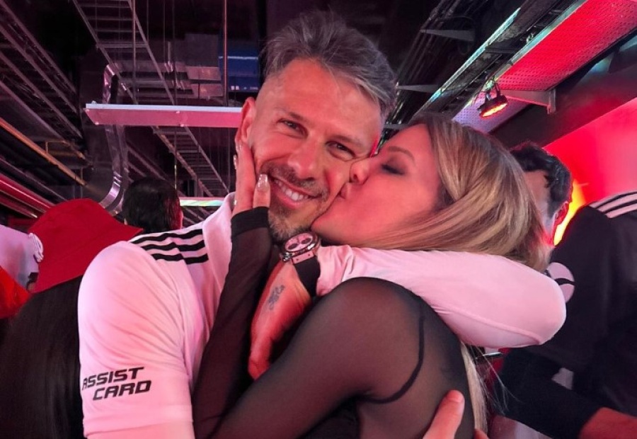 Las emotivas palabras de Evangelina Anderson a Martín Demichelis: “Nos da igual las curvas porque vamos de tu mano”