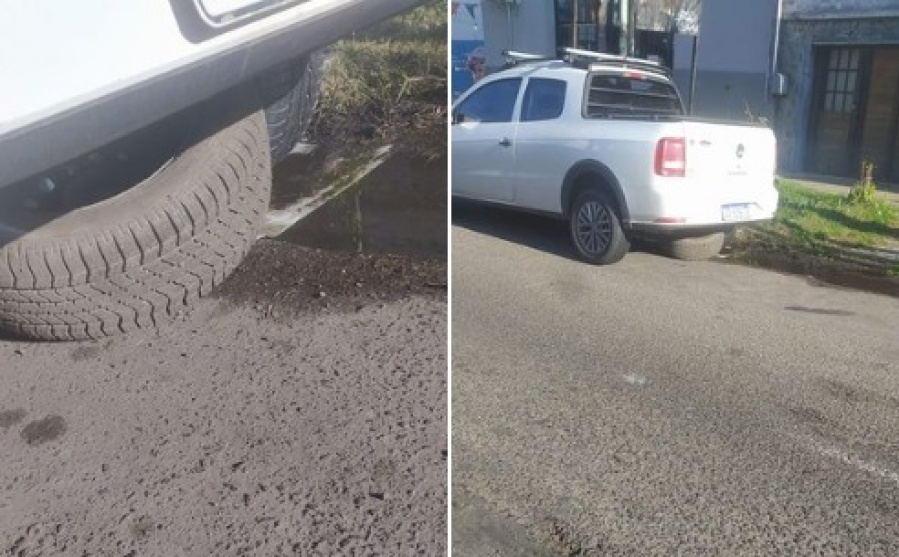 Viajaba en auto, intentó robar una rueda y huyó en Los Hornos