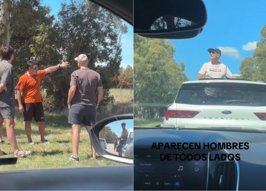 Se cortó la ruta, los hombres se juntaron a hablar sin conocerse y tiraron una tremenda teoría: ”Es una necesidad masculina”