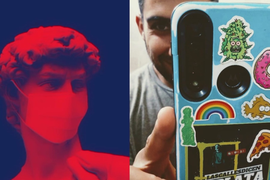 Un platense se fascinó con el arte callejero y creo la forma de viralizarlo: hasta dejo a una pareja por ”falso contenido”