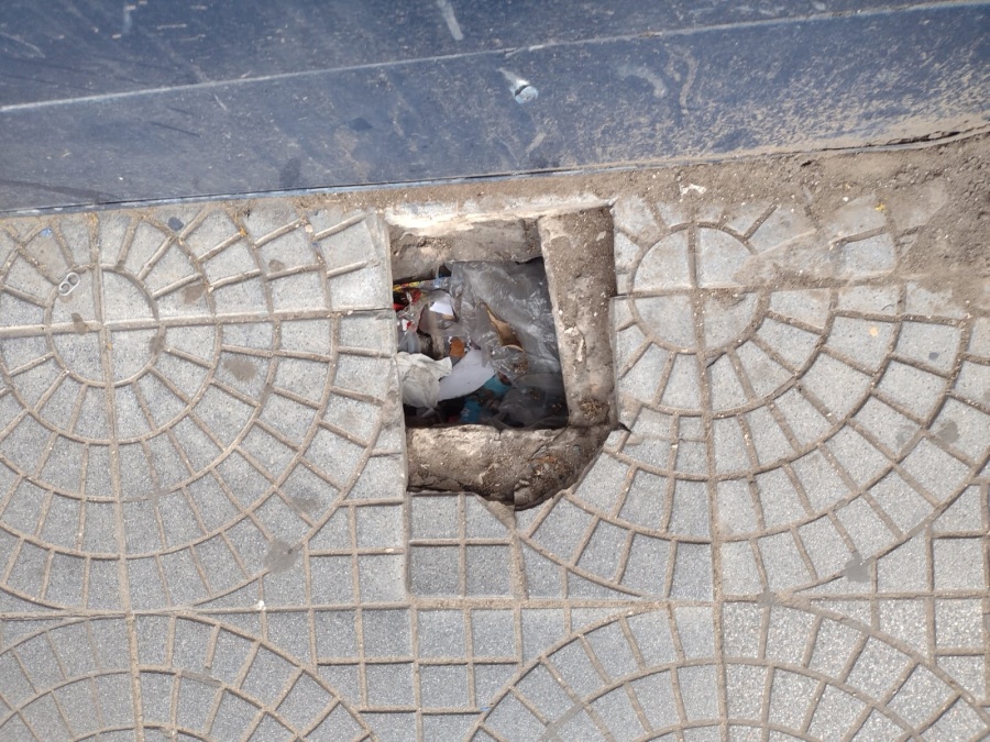 ”Roto y tapado de basura”, así mostró una vecina de La Plata cómo están las veredas