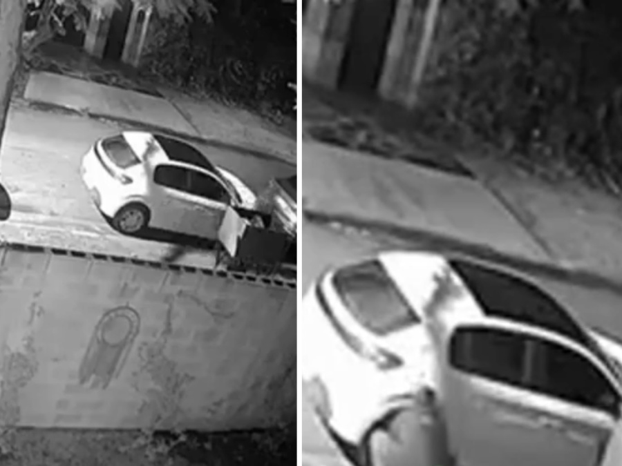 Un robarruedas fue captado en cámara tras perpetrar un delito en segundos en La Plata