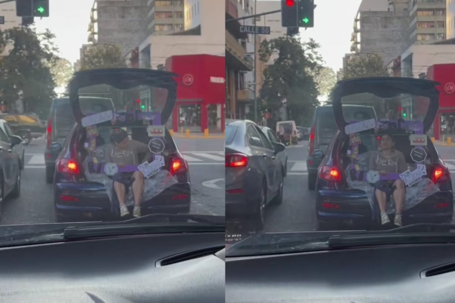 ”Muy lunes para tocar bocina”: se recibió en la UNLP, nadie le siguió la caravana y conmovió al conductor que iba detrás