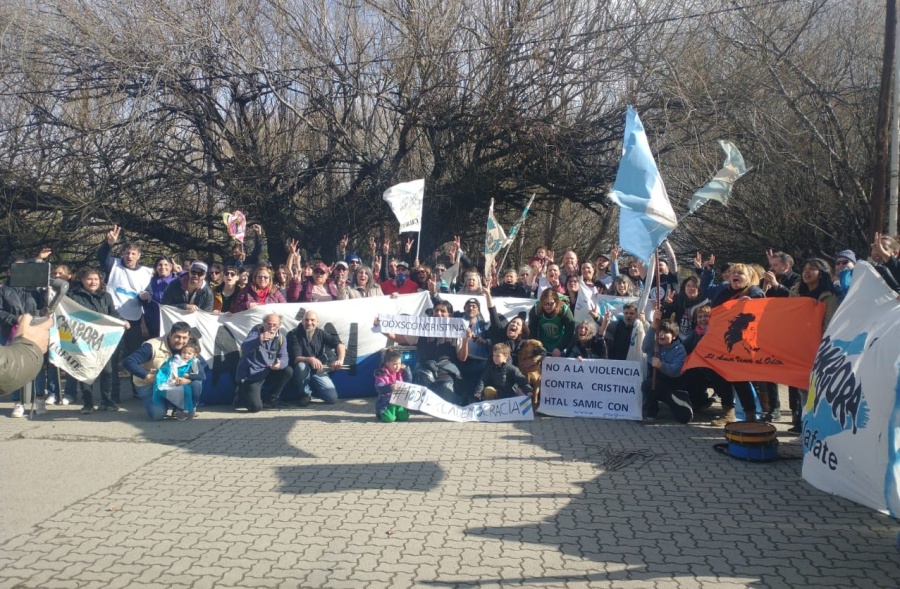 Gran movilización en Calafate en apoyo a Cristina Kirchner