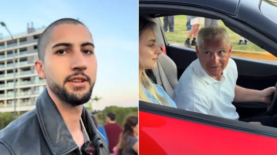 El inesperado oficio del dueño de un Ferrari 458 Spider que sorprendió en Tik Tok