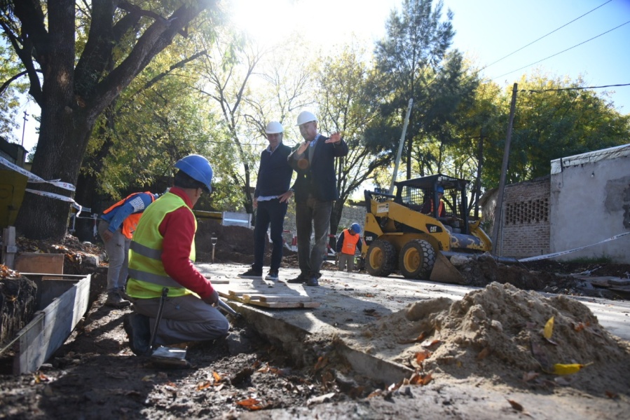 La obra hidráulica en barrio Cementerio entra en su etapa final