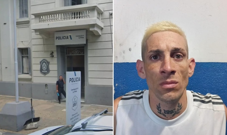 Atraparon al preso que se fugó de la Comisaría Primera de La Plata: se había teñido de rubio