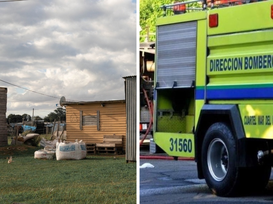 Se vivieron momentos de tensión tras el incendio de una casilla en la Megatoma de Los Hornos