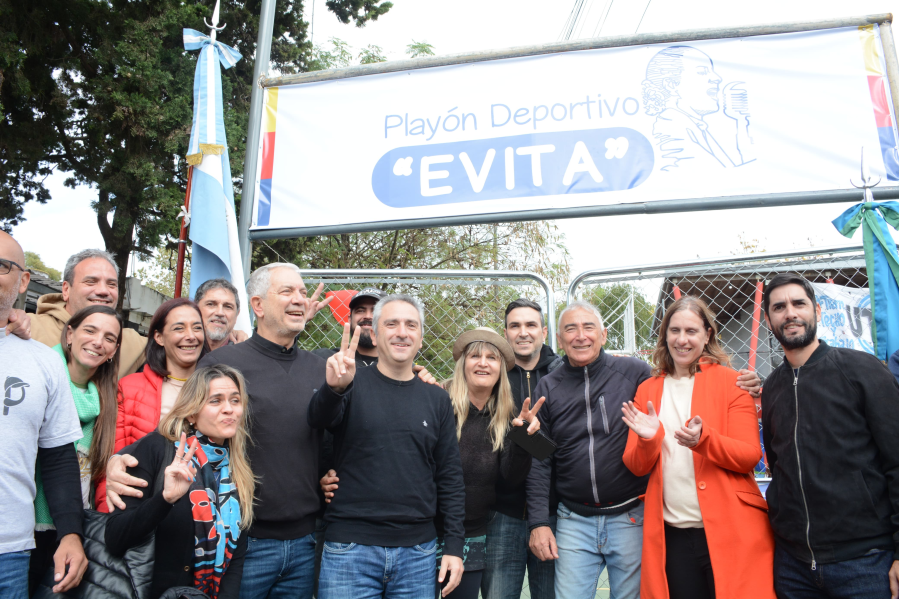 Inauguraron el playón deportivo ”Evita” en La Plata con el impulso clave de Tolosa Paz y la presencia de Julio Alak