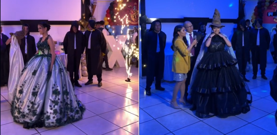 Se disfrazó de Harry Potter para su fiesta de 15 y se hizo viral en TikTok