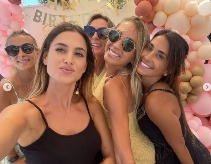 Antonela Roccuzzo y una divertida tarde de chicas con esposas de futbolistas