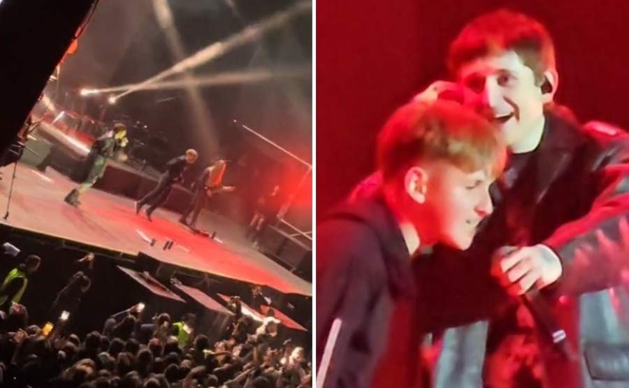 Es igual a Dillom, sus amigos le hicieron el aguante y vivió un momento de gloria arriba del escenario en La Plata