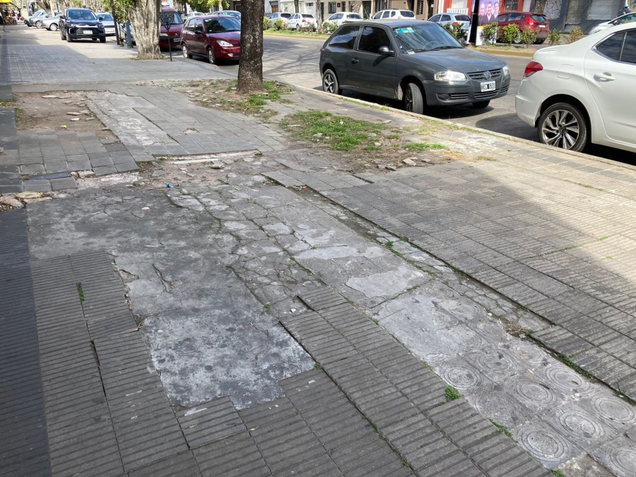 El enojo de una platense: “Así están todas las veredas, es una vergüenza”