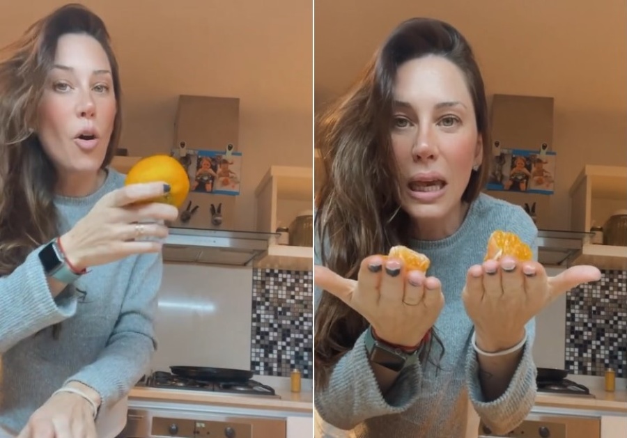 Mostró su ingeniosa técnica para pelar mandarinas y dejó a todos asombrados: ”¿Por qué no me enteré antes?”